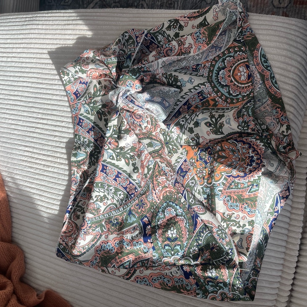 Paisley Print Skort